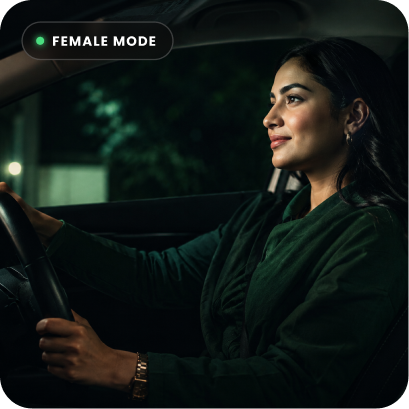 Female driver mode for female riders
